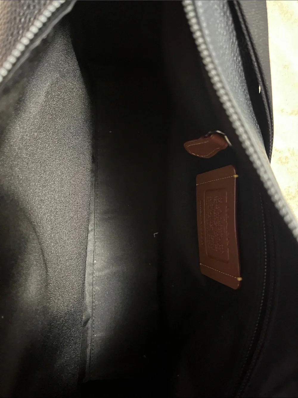 Coach Black Pebbled Leather Crossbody Belt Bag